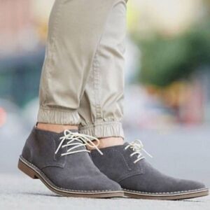 Kenneth Cole Reaction Desert Sun Gray Suede Chukka Boots size 7.5